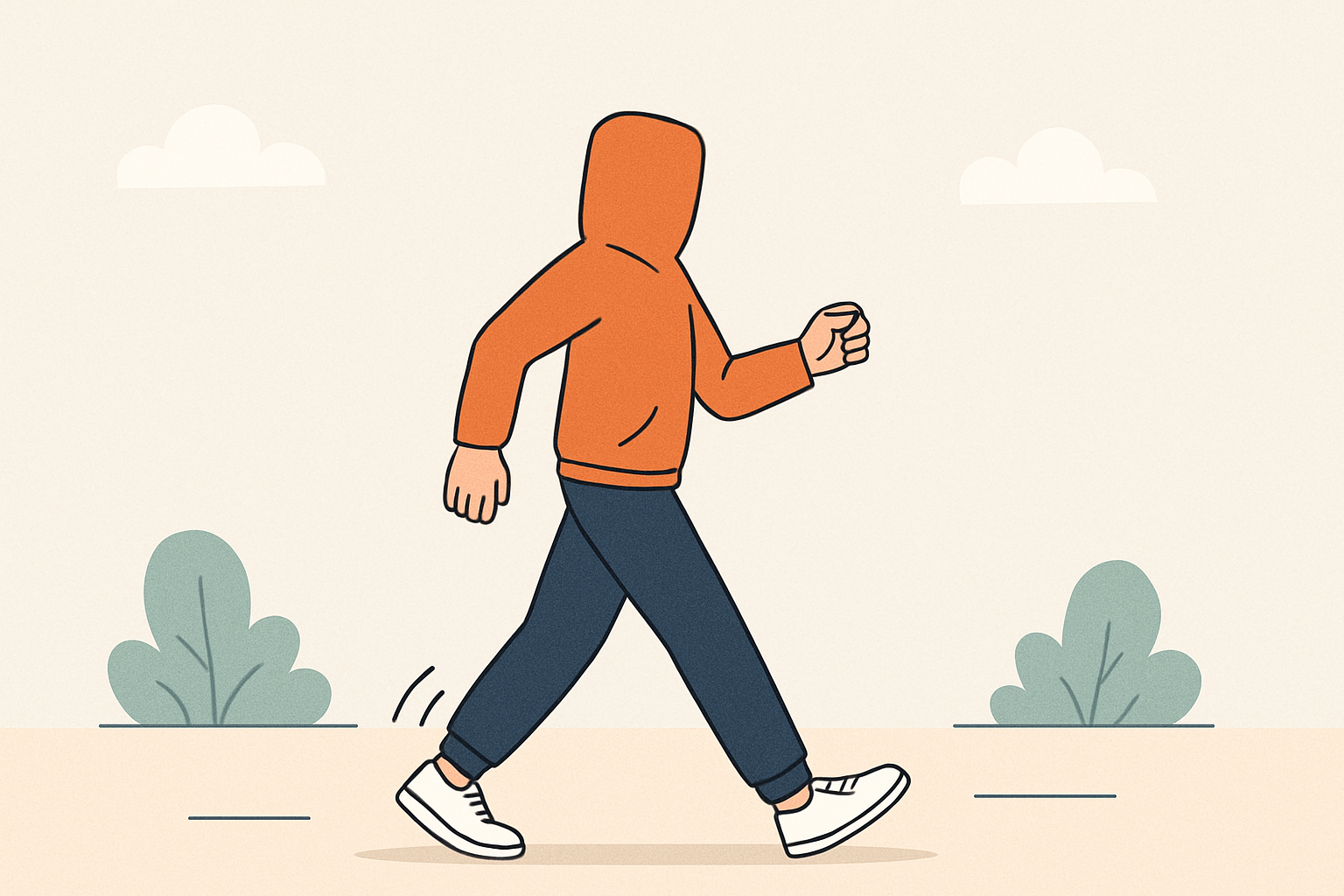Walking illustration